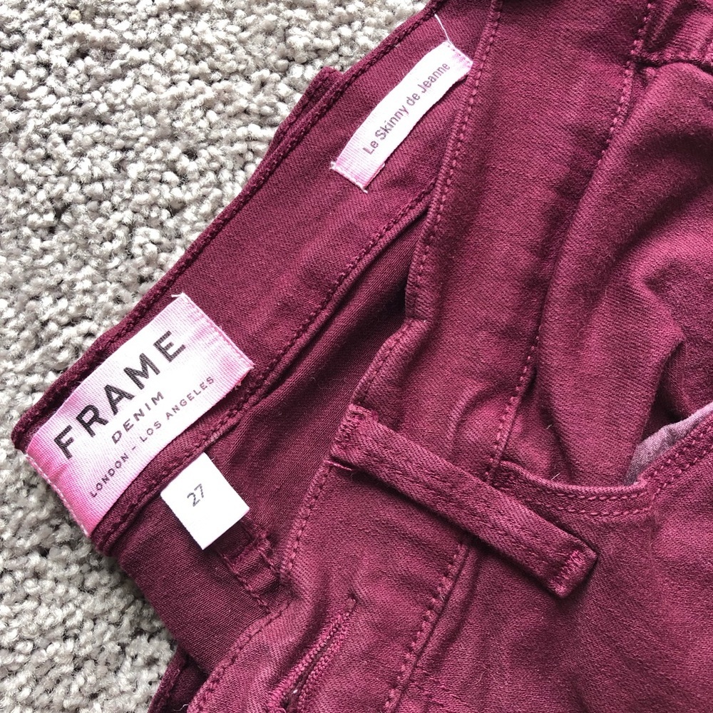 Frame Le Color Rip Skinny Jeans - Picture 3 of 5